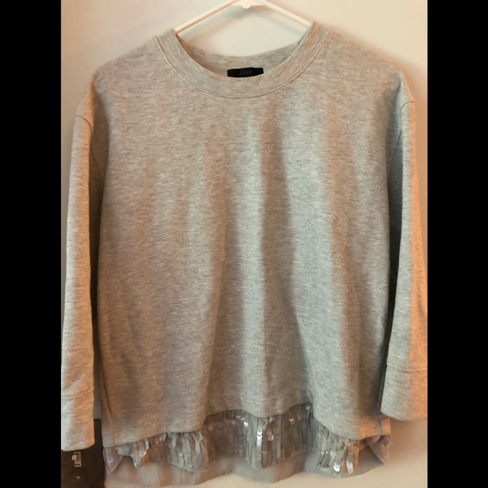 J Crew Sweatshirt with sequin detail